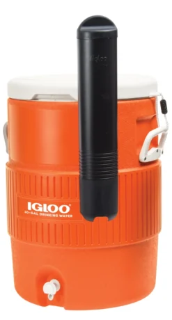 Koelbox Igloo 10 Gallon Seat Top Cup Dispenser Oranje Wit -Winkel Voor Kampeerartikelen Voor Buiten 00042021
