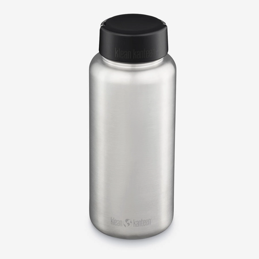 Reisfles Klean Kanteen Classic Wide Brushed Stainless 1,2L 1 Reisfles Klean Kanteen Classic Wide Brushed Stainless 1,2L