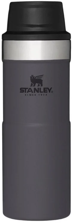 Thermosbeker Stanley The Trigger Action Travel Mug Charcoal 0,35L