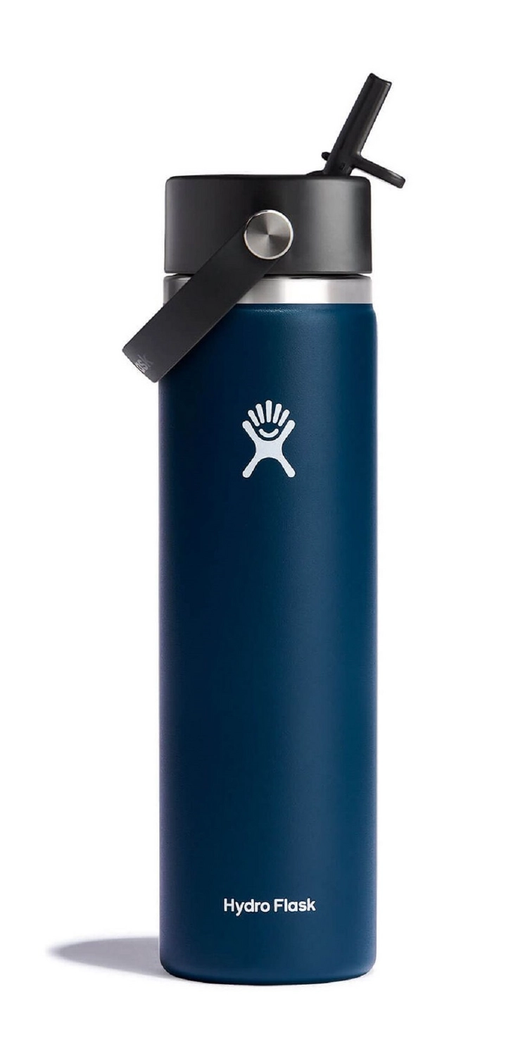 Thermosfles Hydro Flask Wide Mouth Flex Straw Cap Indigo 709 Ml 1 Thermosfles Hydro Flask Wide Mouth Flex Straw Cap Indigo 709 Ml