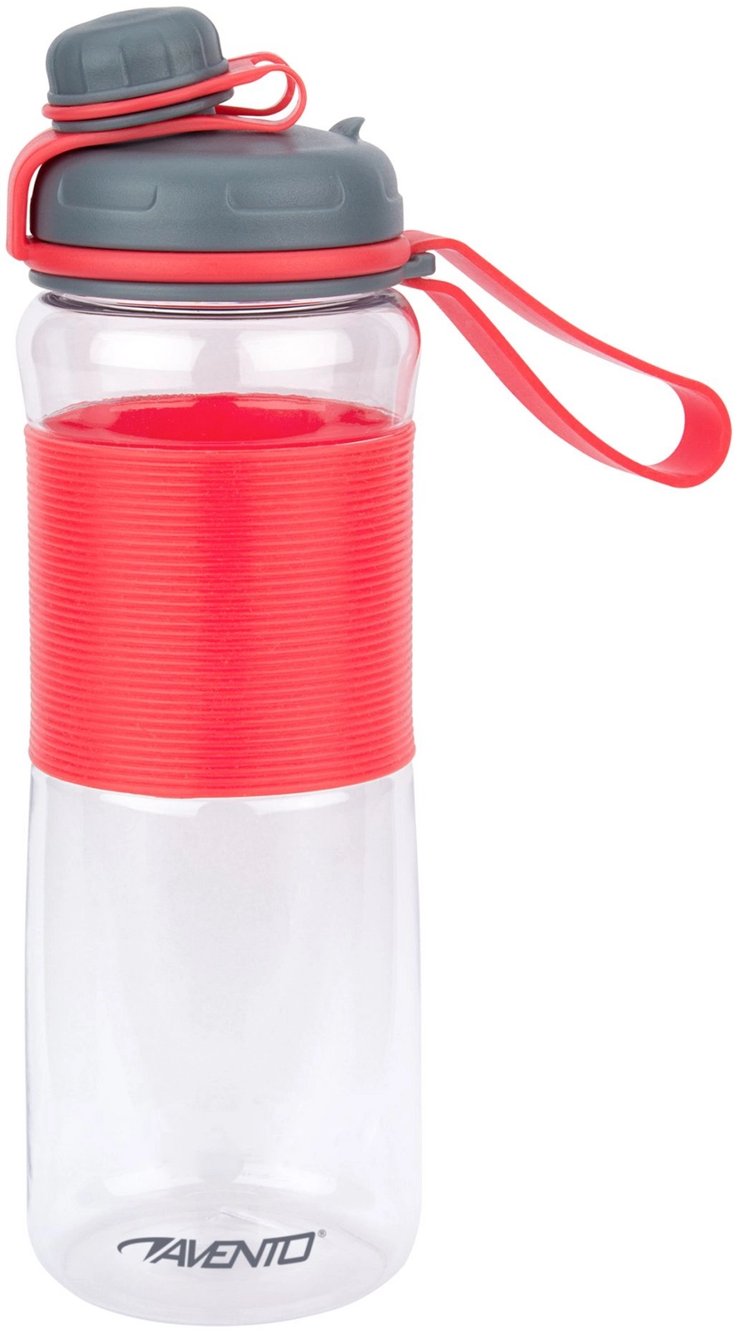 Waterfles Avento Twisted 0,6L Roze Grijs Transparant 1 Waterfles Avento Twisted 0,6L Roze Grijs Transparant