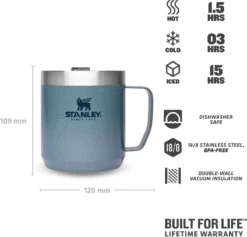 Thermosbeker Stanley The Legendary Camp Mug Hammertone Ice 0,35L -Winkel Voor Kampeerartikelen Voor Buiten 3 1200x1153 1