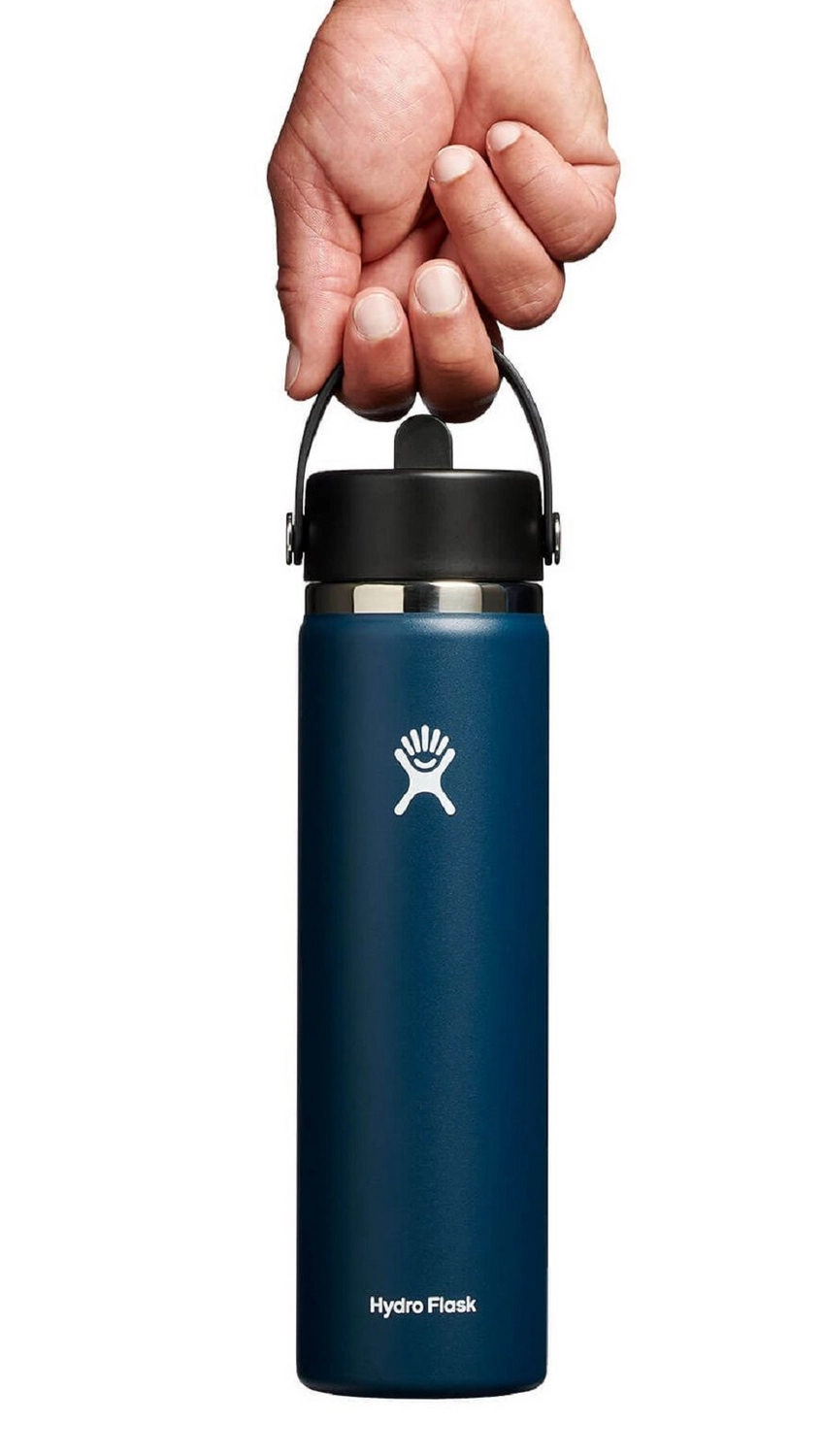 Thermosfles Hydro Flask Wide Mouth Flex Straw Cap Indigo 709 Ml 4 Thermosfles Hydro Flask Wide Mouth Flex Straw Cap Indigo 709 Ml - Afbeelding 4