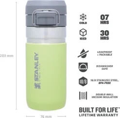 Thermosbeker Stanley The Quick Flip Citron 0,47L -Winkel Voor Kampeerartikelen Voor Buiten 5 6939236411288 1