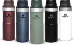 Thermosbeker Stanley The Trigger Action Travel Mug Matte Black Pebble 0,35L -Winkel Voor Kampeerartikelen Voor Buiten 6 1200x732 1