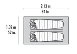 Tent MSR Thru-Hiker Mesh House 2 V2 Rood -Winkel Voor Kampeerartikelen Voor Buiten 7 10823 msr mesh house 2 floor plan1