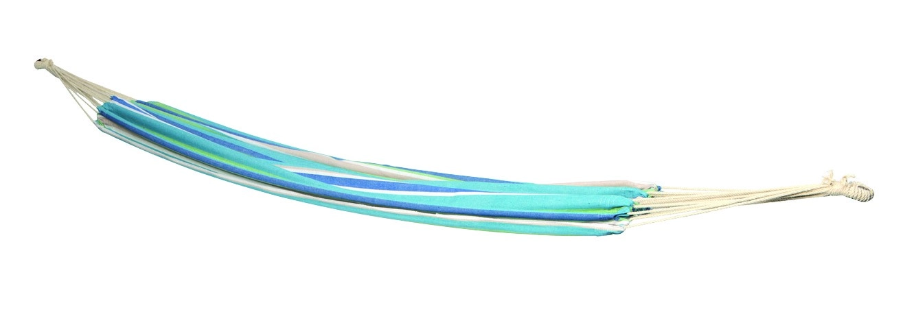 Hangmat Bo-Garden Rumba Blauw Beige 1 Hangmat Bo-Garden Rumba Blauw Beige