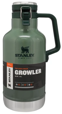 Thermosfles Stanley Classic Beer Growler Hammertone Green 1,9L -Winkel Voor Kampeerartikelen Voor Buiten Large JPG Classic20Easy Pour20Growler2064oz20Hammertone20Green 2
