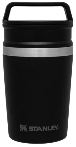 Thermosbeker Stanley The Shortstack Matte Black 0,23L -Winkel Voor Kampeerartikelen Voor Buiten Large JPG The20Adventure20Shortstack20Travel20Mug208oz20Matte20Black 4