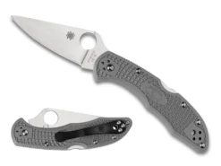Vouwmes Spyderco Delica 4 Flat Ground Grey