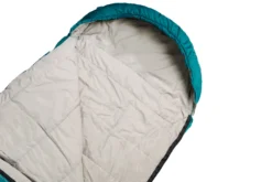 Slaapzak Grüezi Biopod Wolle Goas Comfort Rechts Dark Petrol -Winkel Voor Kampeerartikelen Voor Buiten gruezi bag schlafsack biopod wolle goas comfort 9300 9301 detail05 1