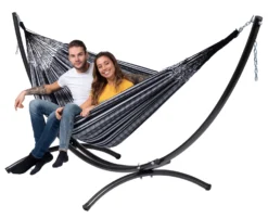 Hangmat Tropilex Double Comfort Black White -Winkel Voor Kampeerartikelen Voor Buiten hammock comfort black white 50