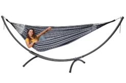 Hangmat Tropilex Double Comfort Black White -Winkel Voor Kampeerartikelen Voor Buiten hammock comfort black white 54