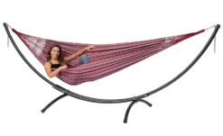 Hangmat Tropilex Double Comfort Bordeaux -Winkel Voor Kampeerartikelen Voor Buiten hammock comfort bordeaux 52