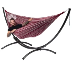 Hangmat Tropilex Double Comfort Bordeaux -Winkel Voor Kampeerartikelen Voor Buiten hammock comfort bordeaux 54