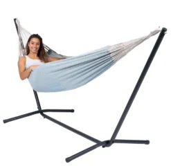 Hangmat Tropilex Single Natural Blue -Winkel Voor Kampeerartikelen Voor Buiten hammock natural blue 52